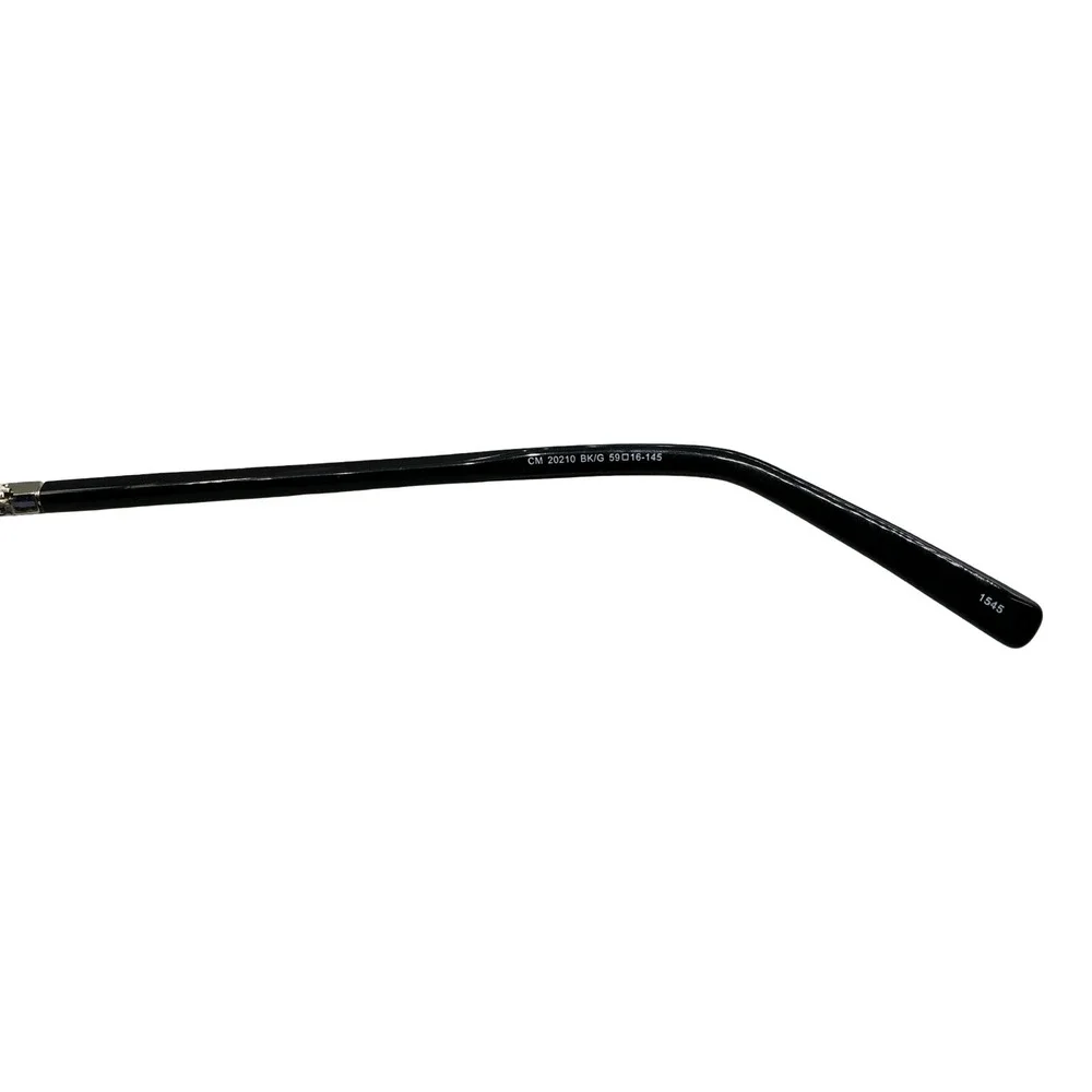 Chelsea Morgan CM 20210 BK/G Eyeglasses Frames Black Gold Cat Eye 59-16-145